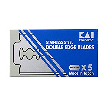 Kai Razor Stainless Steel DE Blades 5 pack
