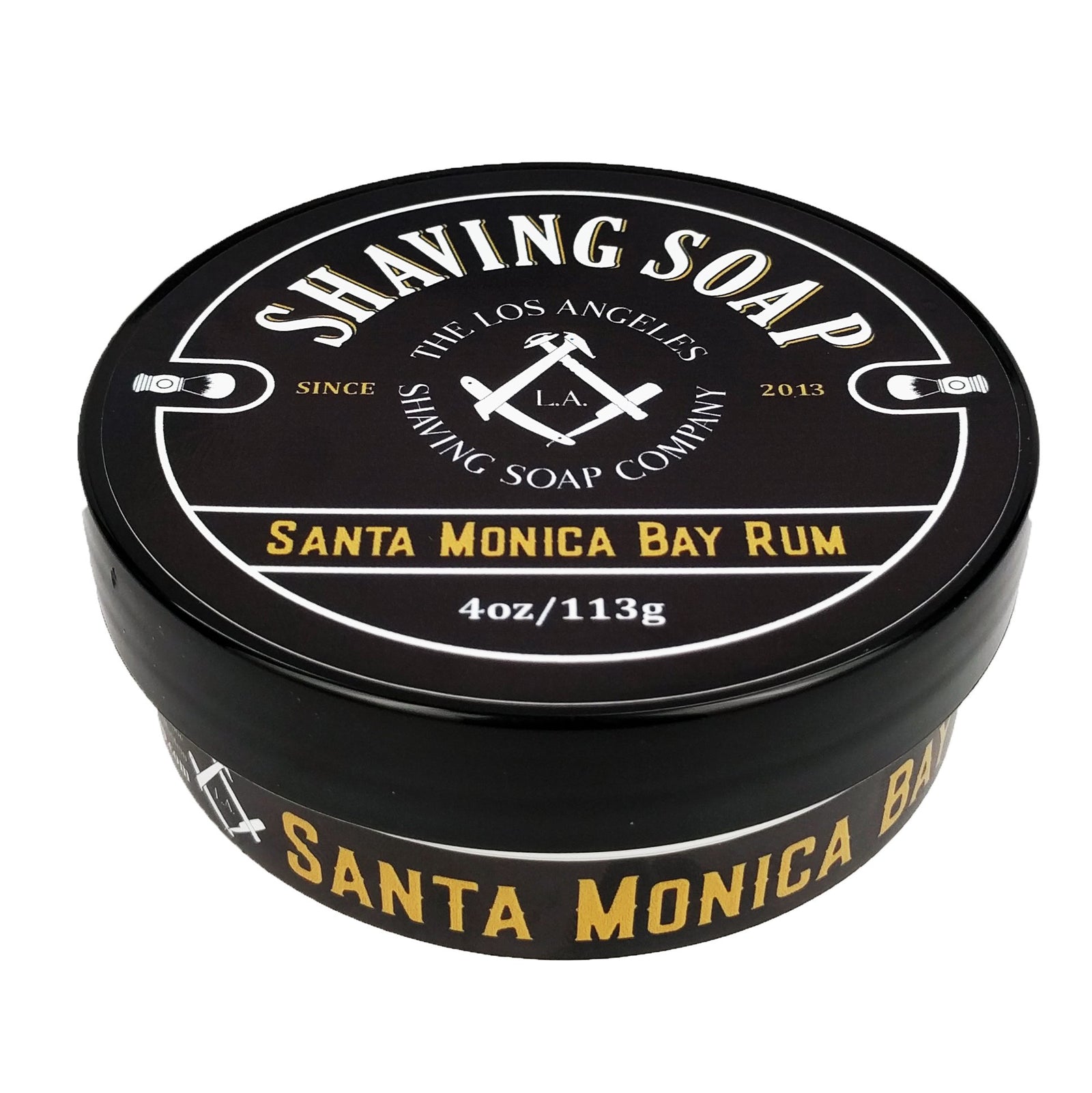 LA Shaving Soap Co - Santa Monica Bay Rum Vegan Shaving Soap