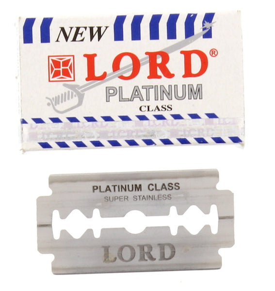 Lord Platinum DE Safety Razor Blades 5 pack Groomatorium Inc