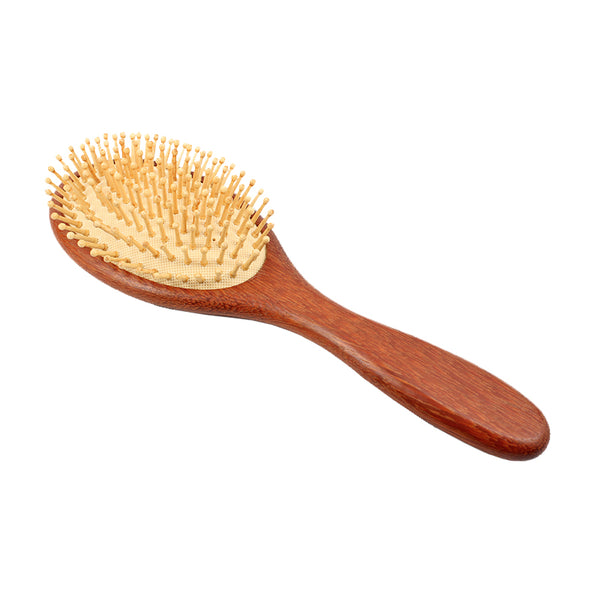 Oval Shaped Wooden Paddle Brush Groomatorium Inc