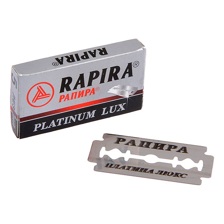 Rapira Platinum Lux DE Safety Razor Blades - 5 pack