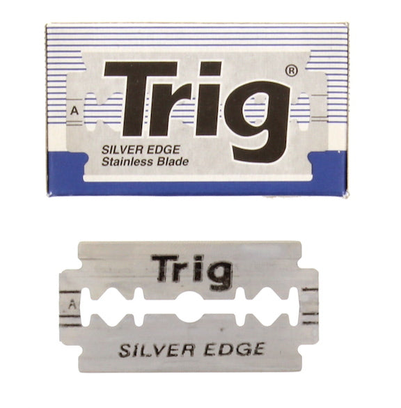 Trig Silver Edge Stainless DE Blades, 10 pack