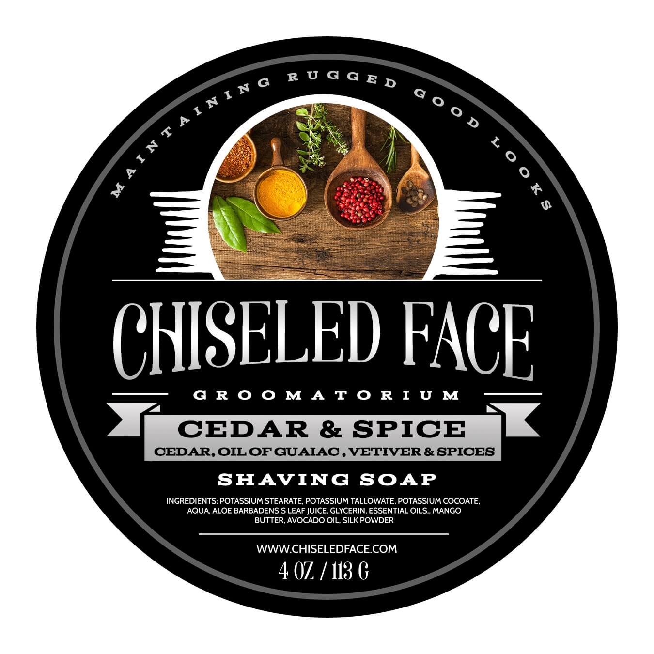 Chiseled Face – Cedar & Spice – Shaving Soap