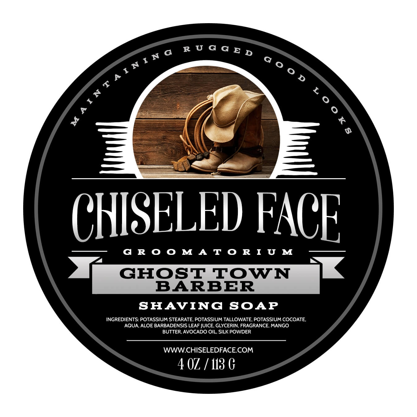Chiseled Face – Ghost Town Barber – Shaving Soap