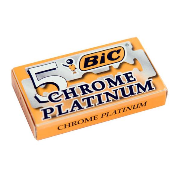 Bic Chrome Platinum DE Safety Razor Blades - 5 pack