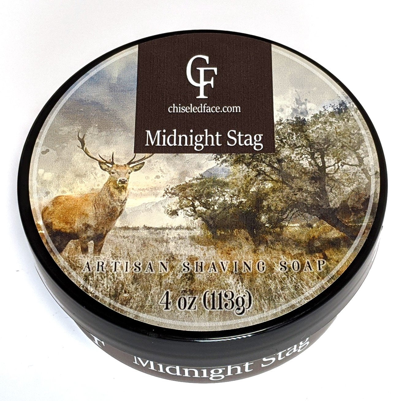 Chiseled Face - Silk Tallow Shave Soap - Midnight Stag