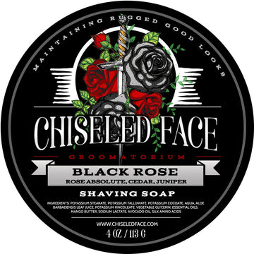 Chiseled Face – Black Rose – Shaving Soap