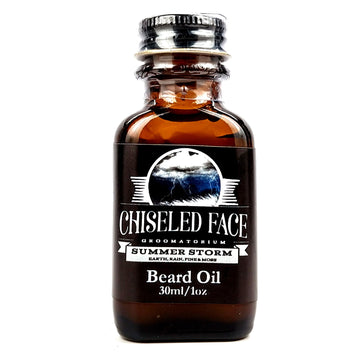 Chiseled face - Summer Storm Beard Oil, 1oz