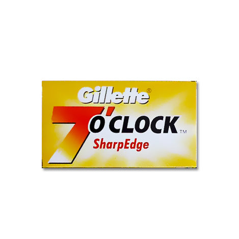 Gillette - 7 O'Clock SharpEdge DE Safety Razor Blades - 5 pack