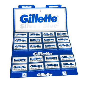 Gillette - Silver Blue DE Safety Razor Blades - 100 pack