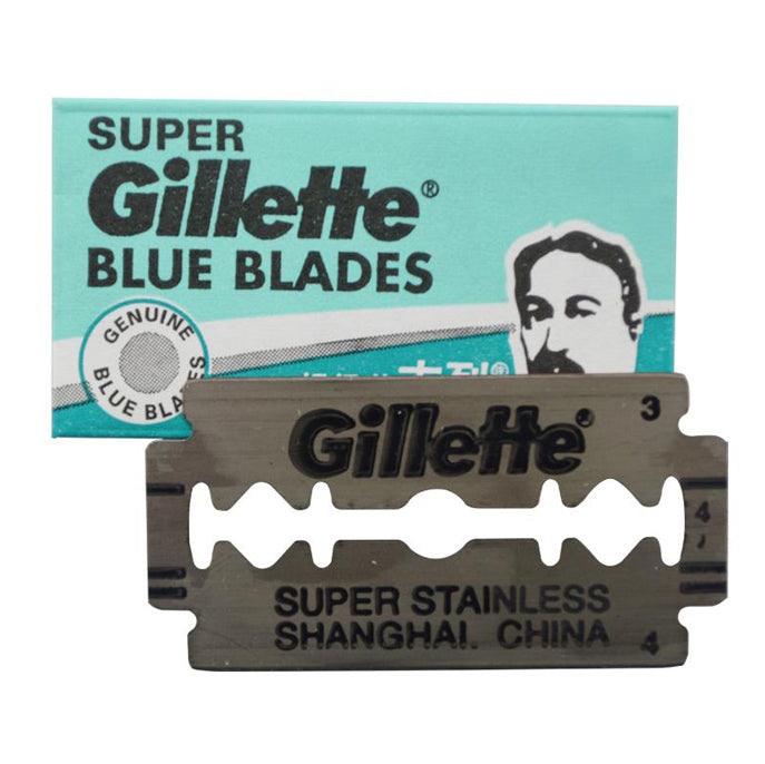 Gillette - Super Blue Double Edge Safety Razor Blades (5 Blades ...