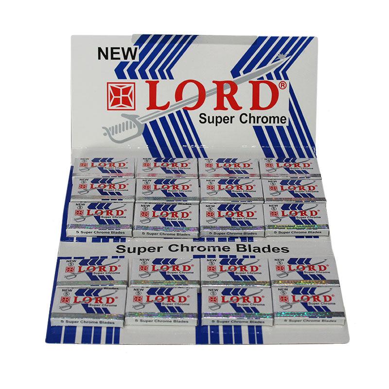 Lord Super Chrome DE Safety Razor Blades - 100 pack