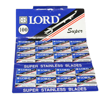 Lord Super Stainless DE Safety Razor Blades - 100 pack