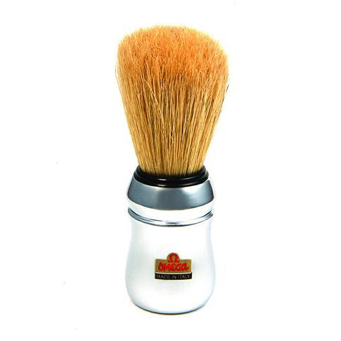 Omega - Boar Bristle Shaving Brush, ABS handle, Black - 10049