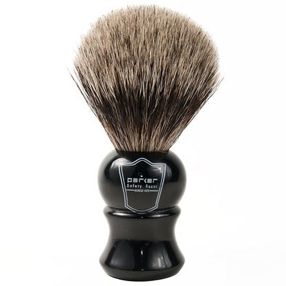 Parker - EHPB Ebony Handle, Pure Badger Brush Shaving Brush