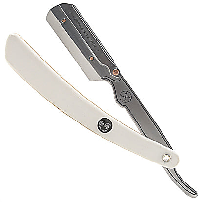 Edwin Jagger Rubber Coated (Ivory) DE Razor + Free Feather Blades