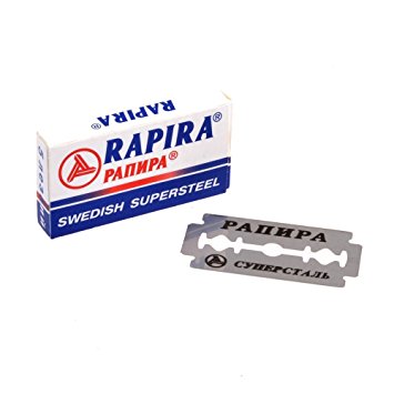 Rapira Swedish Supersteel DE Safety Razor Blades - 100 pack