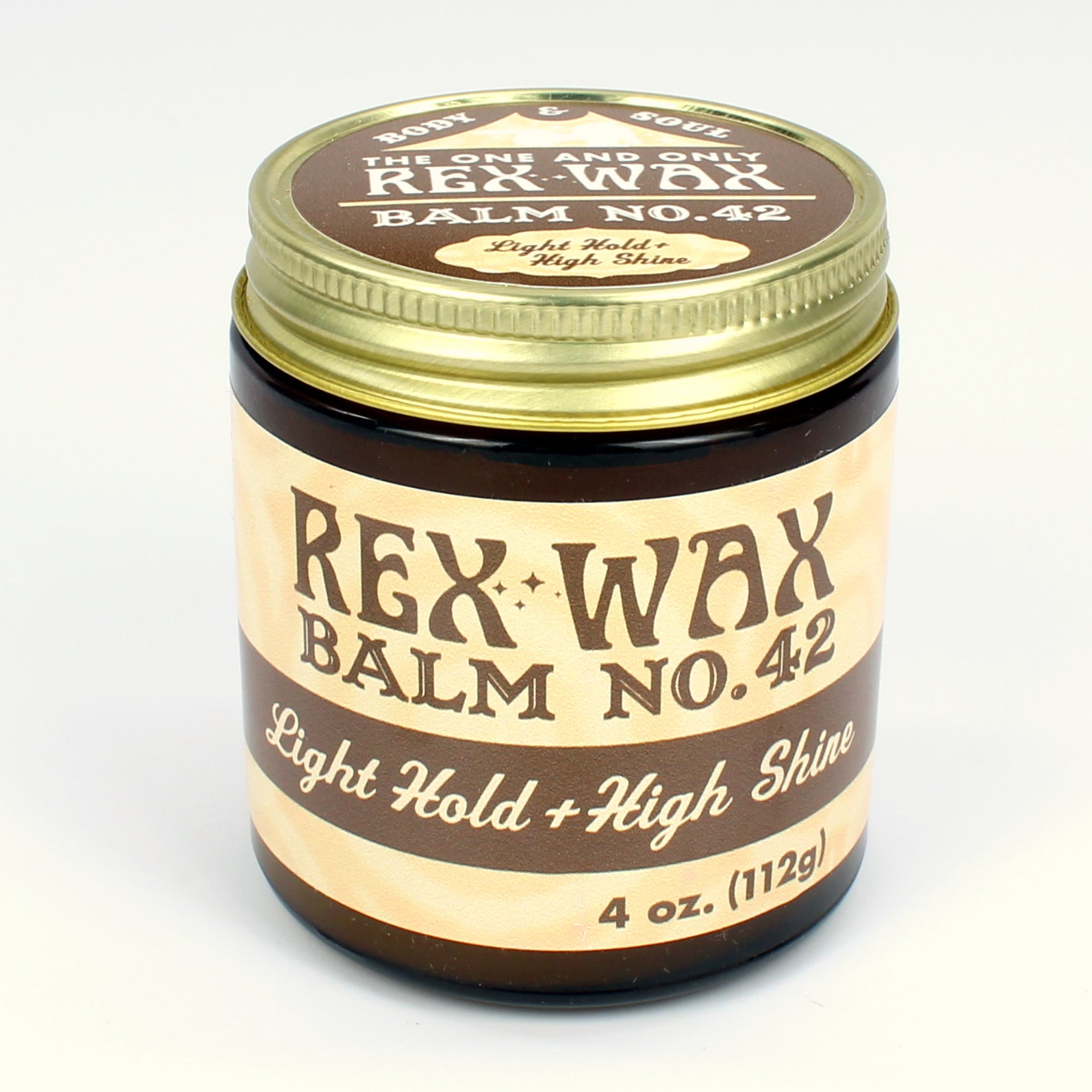 Rex Wax - Balm No.  42 Light Hold High Shine 4oz Pomade