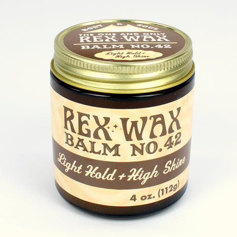 Rex Wax - Balm No.  42 Medium Hold Medium Shine 4oz Pomade