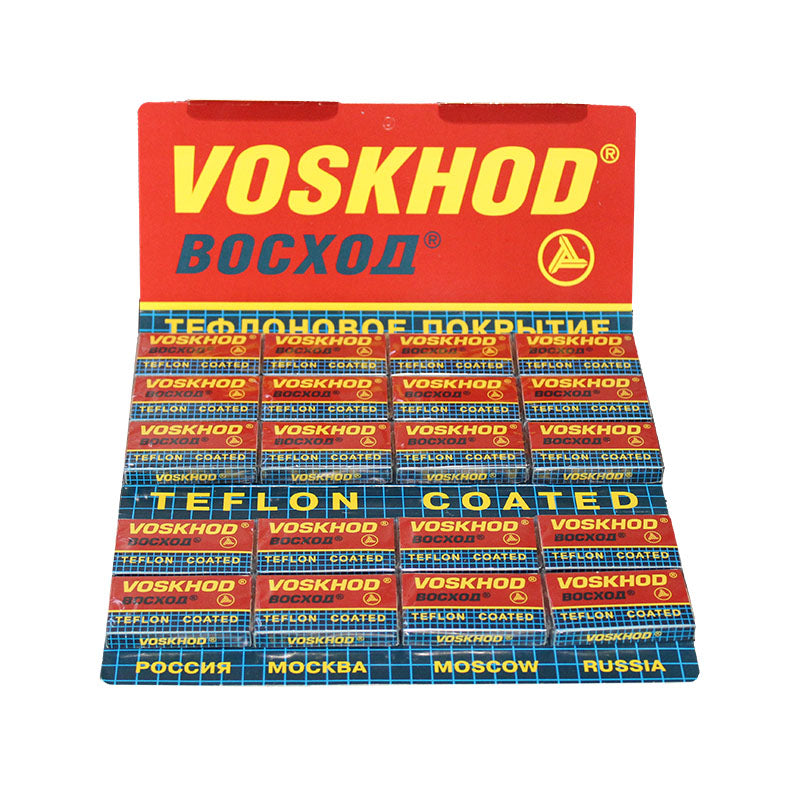 Voskhod Teflon Coated DE Safety Razor Blades - 100 pack