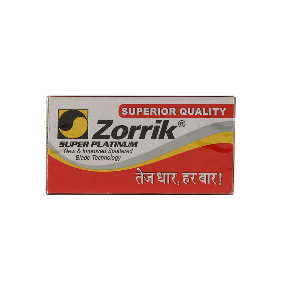 Zorrik - Super Platinum Double Edge Safety Razor Blades, 10 blades