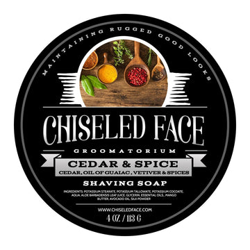Chiseled Face – Cedar & Spice – Shaving Soap