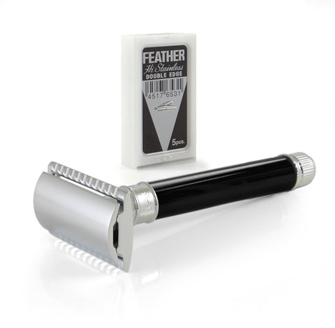 Parker - 68S Stainless Steel Handle Double Edge Safety Razor with Open Comb Head