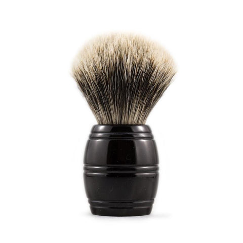 Parker - BKPB Long Black Resin Handle, Pure Badger Shaving Brush