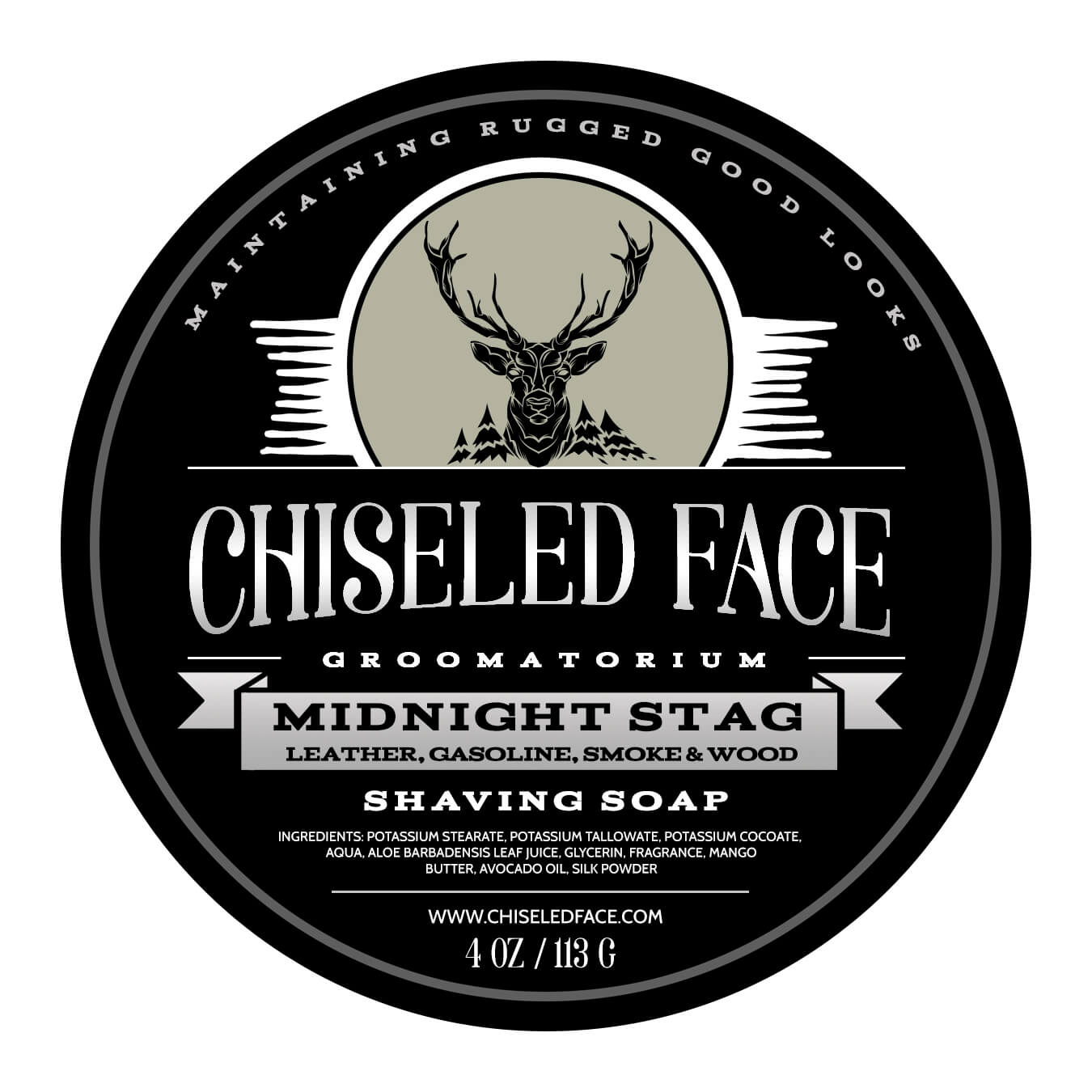 Chiseled Face – Midnight Stag – Shaving Soap