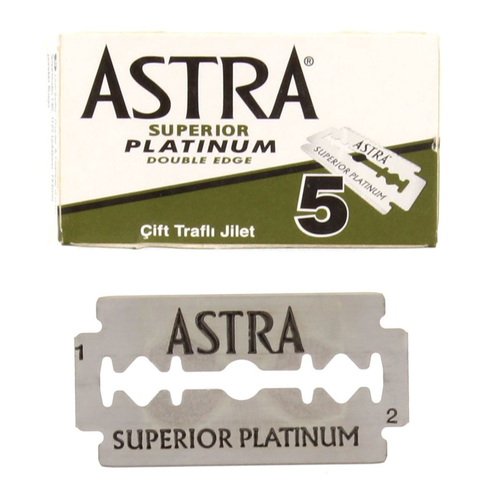 Astra Superior Platinum Double Edge Blades, 5 blades
